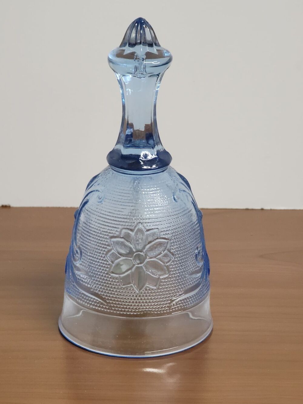 Vintage Tiara Glass Indiana Sandwich Ice Blue Bell